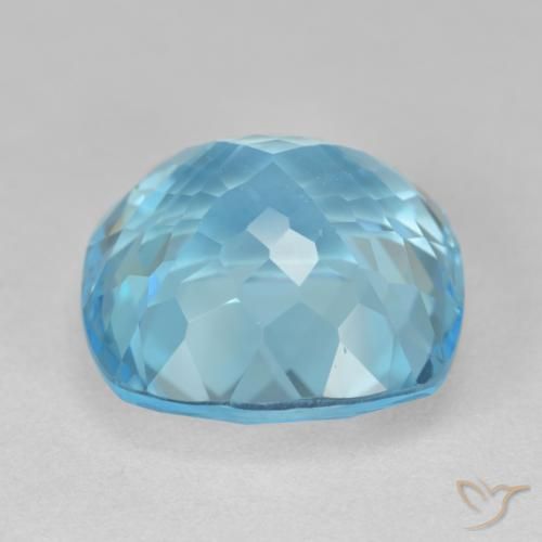 Topazio Blu svizzero naturale da 21.60 ct, Cuscino, VS