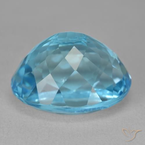 Topazio Blu svizzero naturale da 23.52 ct, Ovale, VVS