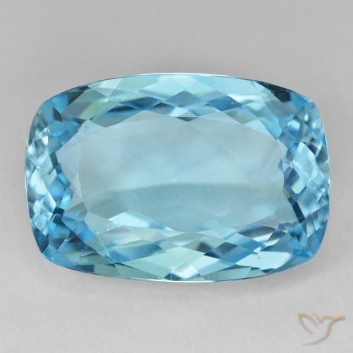 27.29ct Naturale Blu svizzero Topazio, Cuscino, VVS