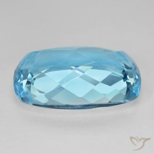 Topazio Blu svizzero naturale da 27.29 ct, Cuscino, VVS