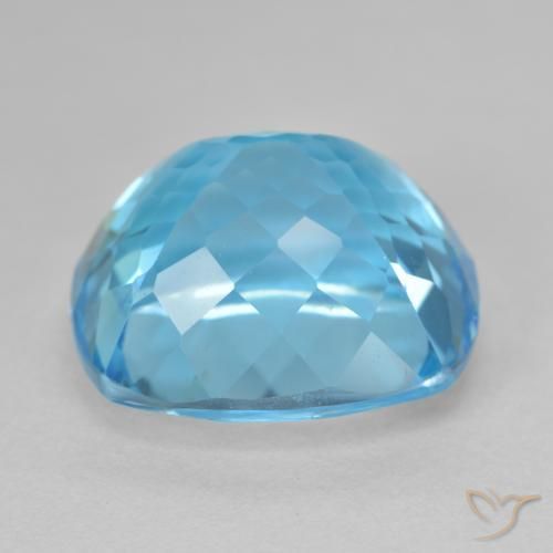 Topazio Blu svizzero naturale da 23.75 ct, Taglio a cuscino, VS