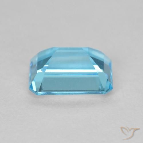 Topazio Blu svizzero naturale da 2.04 ct, Ottagonale / Taglio smeraldo, VVS-VS