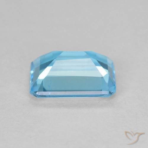 Topazio Blu svizzero naturale da 1.80 ct, Ottagonale / Taglio smeraldo, VS