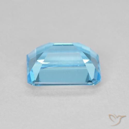 Topazio Blu svizzero naturale da 1.97 ct, Ottagonale / Taglio smeraldo, VVS-VS