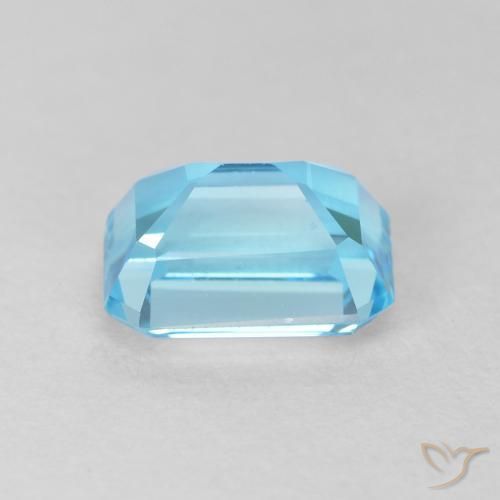 Topazio Blu svizzero naturale da 2.16 ct, Ottagonale / Taglio smeraldo, VVS-VS