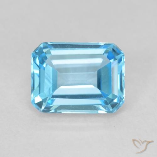 Topazio Blu svizzero naturale da 2.09 ct, Ottagonale / Taglio smeraldo, VVS