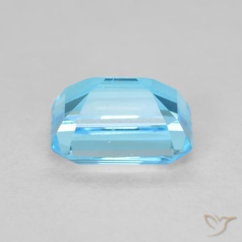 Topazio Blu svizzero naturale da 2.09 ct, Ottagonale / Taglio smeraldo, VVS