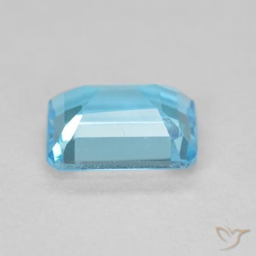 Topazio Blu svizzero naturale da 1.92 ct, Ottagonale / Taglio smeraldo, VVS