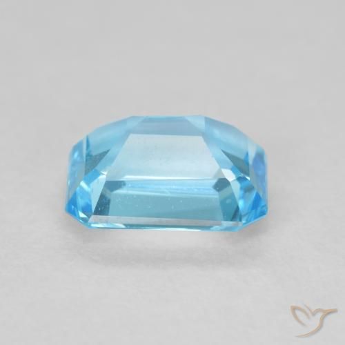Topazio Blu svizzero naturale da 1.90 ct, Ottagonale / Taglio smeraldo, VVS