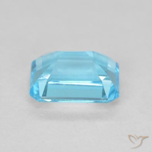 Topazio Blu svizzero naturale da 2.02 ct, Ottagonale / Taglio smeraldo, VVS