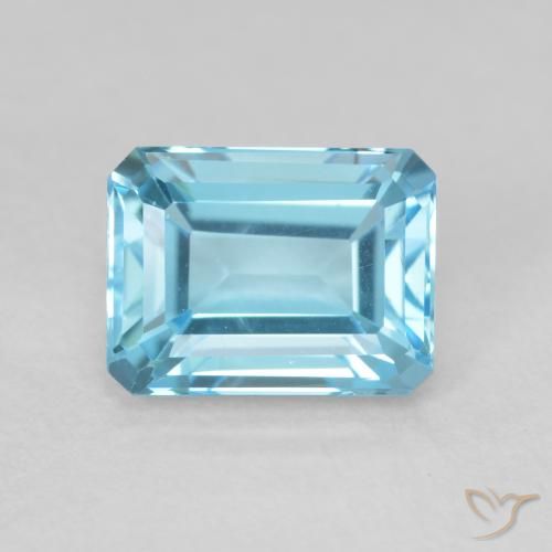 2.24ct Naturale Blu svizzero Topazio, Taglio smeraldo, VVS