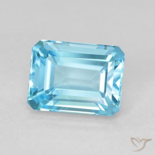 Topazio Blu svizzero naturale da 2.24 ct, Ottagonale / Taglio smeraldo, VVS