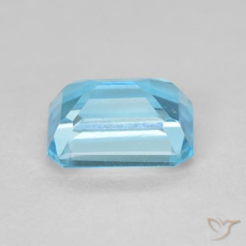Topazio Blu svizzero naturale da 2.16 ct, Ottagonale / Taglio smeraldo, VVS