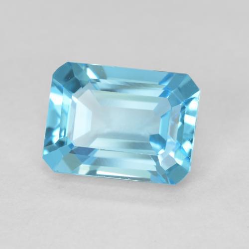 Topazio Blu svizzero naturale da 2.05 ct, Ottagonale / Taglio smeraldo, VVS