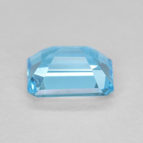 Topazio Blu svizzero naturale da 2.05 ct, Ottagonale / Taglio smeraldo, VVS