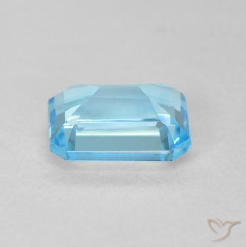 Topazio Blu svizzero naturale da 1.99 ct, Ottagonale / Taglio smeraldo, VVS