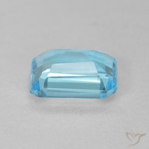 Topazio Blu svizzero naturale da 2.08 ct, Ottagonale / Taglio smeraldo, VVS