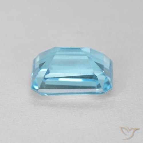 Topazio Blu svizzero naturale da 2.14 ct, Ottagonale / Taglio smeraldo, VVS