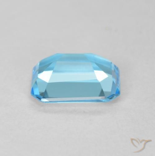 Topazio Blu svizzero naturale da 1.80 ct, Ottagonale / Taglio smeraldo, VVS