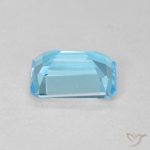 Topazio Blu svizzero naturale da 1.81 ct, Ottagonale / Taglio smeraldo, VVS