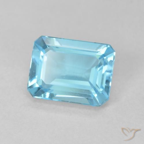 Topazio Blu svizzero naturale da 2.02 ct, Ottagonale / Taglio smeraldo, VVS