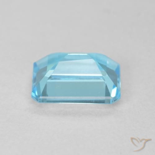 Topazio Blu svizzero naturale da 2.02 ct, Ottagonale / Taglio smeraldo, VVS