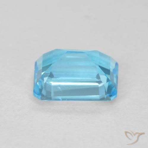 Topazio Blu svizzero naturale da 2.20 ct, Ottagonale / Taglio smeraldo, VVS