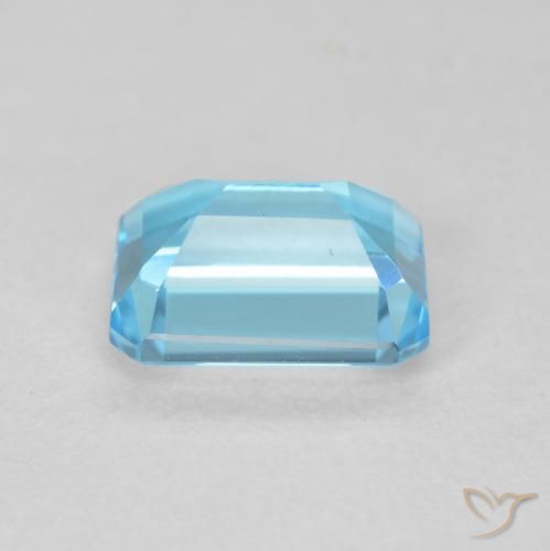 Topazio Blu svizzero naturale da 2.14 ct, Ottagonale / Taglio smeraldo, VVS