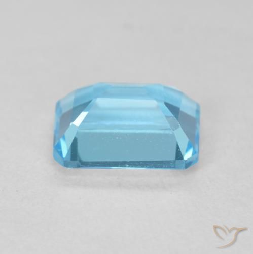 Topazio Blu svizzero naturale da 2.08 ct, Ottagonale / Taglio smeraldo, VVS