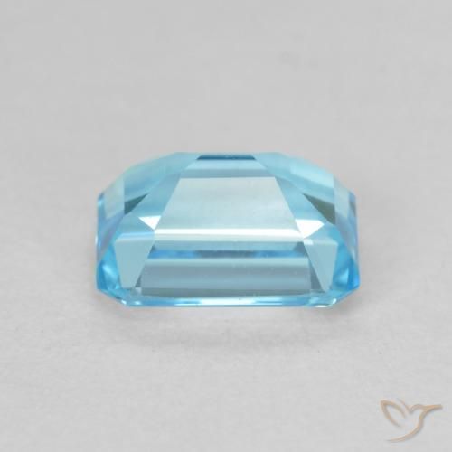 Topazio Blu svizzero naturale da 2.20 ct, Ottagonale / Taglio smeraldo, VVS