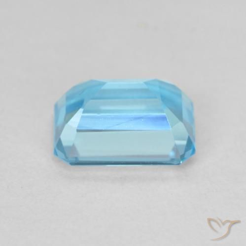 Topazio Blu svizzero naturale da 2.14 ct, Ottagonale / Taglio smeraldo, VVS