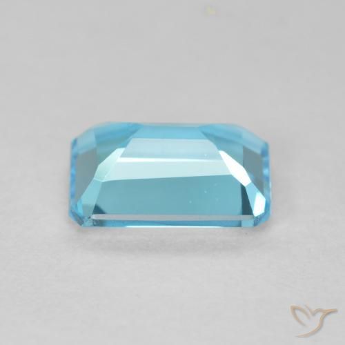 Topazio Azzurro cielo chiaro naturale da 1.77 ct, Ottagonale / Taglio smeraldo, VVS