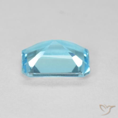 Topazio Blu svizzero naturale da 1.68 ct, Ottagonale / Taglio smeraldo, VVS