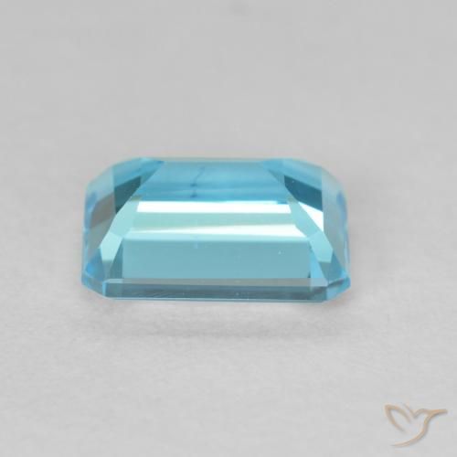 Topazio Blu svizzero naturale da 1.93 ct, Ottagonale / Taglio smeraldo, VVS