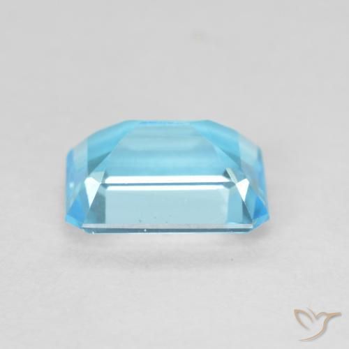 Topazio Blu svizzero naturale da 1.87 ct, Ottagonale / Taglio smeraldo, VVS