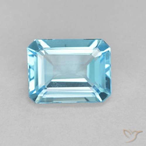 1.95ct Naturale Blu svizzero Topazio, Taglio smeraldo, VVS