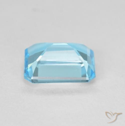 Topazio Blu svizzero naturale da 1.95 ct, Ottagonale / Taglio smeraldo, VVS