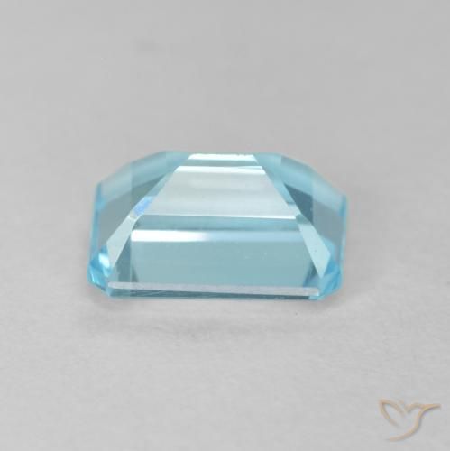 Topazio Azzurro naturale da 1.97 ct, Ottagonale / Taglio smeraldo, VVS