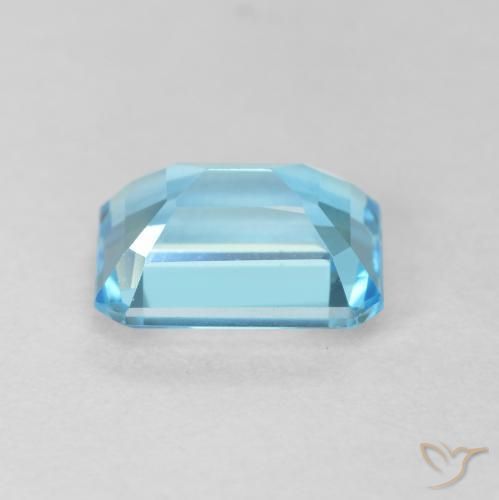Topazio Blu svizzero naturale da 2.02 ct, Ottagonale / Taglio smeraldo, VVS