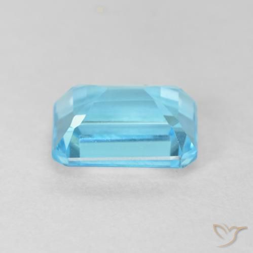Topazio Blu svizzero naturale da 2.17 ct, Ottagonale / Taglio smeraldo, VVS