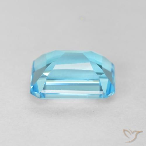 Topazio Blu svizzero naturale da 2.08 ct, Ottagonale / Taglio smeraldo, VVS