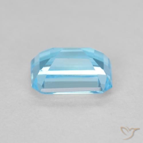 Topazio Blu svizzero naturale da 1.98 ct, Ottagonale / Taglio smeraldo, VVS-VS