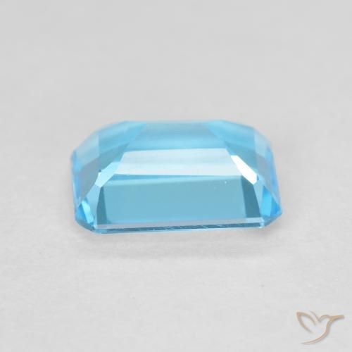 Topazio Blu svizzero naturale da 1.83 ct, Ottagonale / Taglio smeraldo, VVS-VS