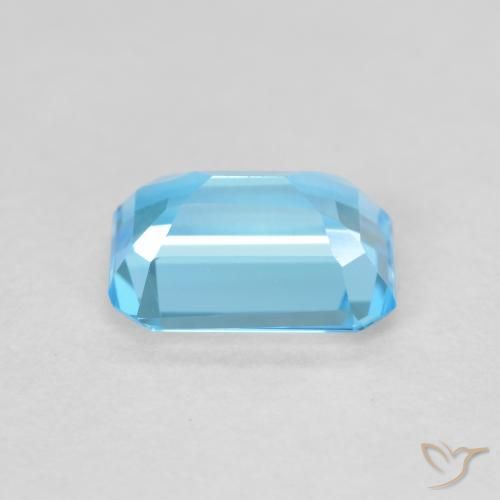 Topazio Blu svizzero naturale da 1.80 ct, Ottagonale / Taglio smeraldo, VVS-VS