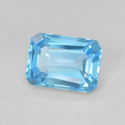 Topazio Blu svizzero naturale da 1.90 ct, Ottagonale / Taglio smeraldo, VVS-VS