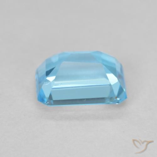 Topazio Blu svizzero naturale da 2.05 ct, Ottagonale / Taglio smeraldo, VVS-VS