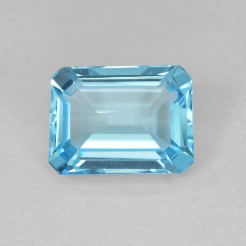 1.99ct Naturale Blu svizzero Topazio, Taglio smeraldo, VVS-VS