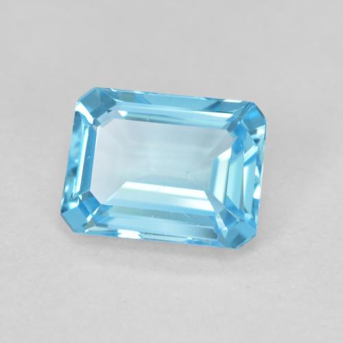 Topazio Blu svizzero naturale da 1.99 ct, Ottagonale / Taglio smeraldo, VVS-VS