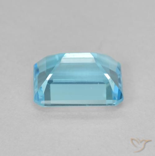 Topazio Azzurro naturale da 2.02 ct, Ottagonale / Taglio smeraldo, VVS-VS