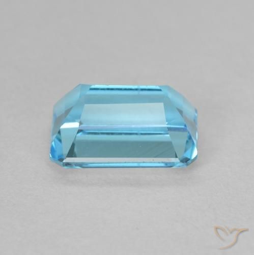Topazio Blu svizzero naturale da 2.10 ct, Ottagonale / Taglio smeraldo, VVS-VS